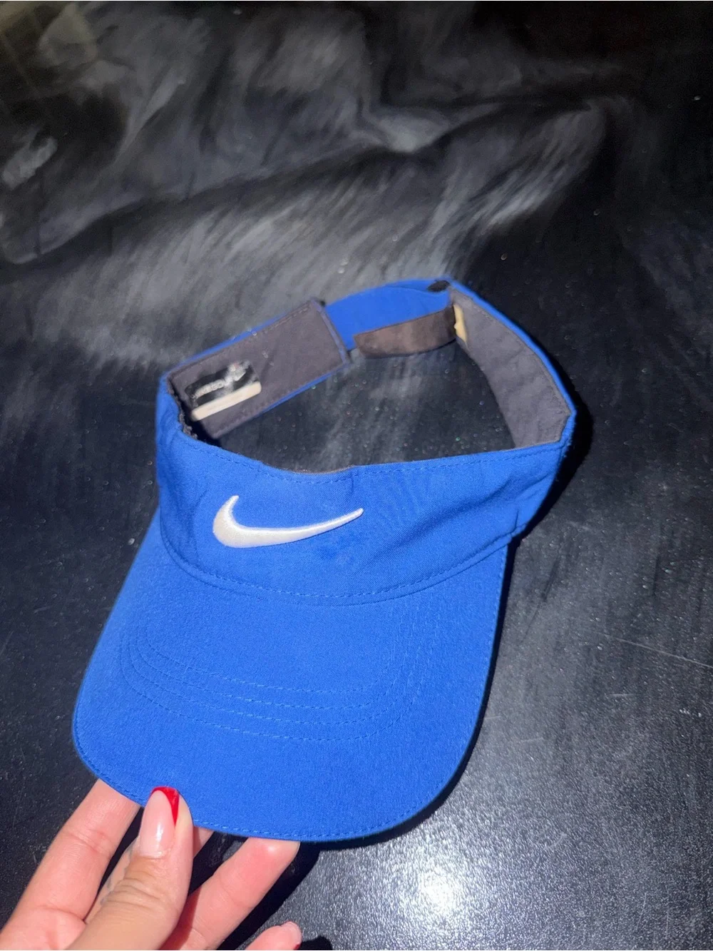 Nike Blue Dri-FIT Visor – Performance Sun Cap